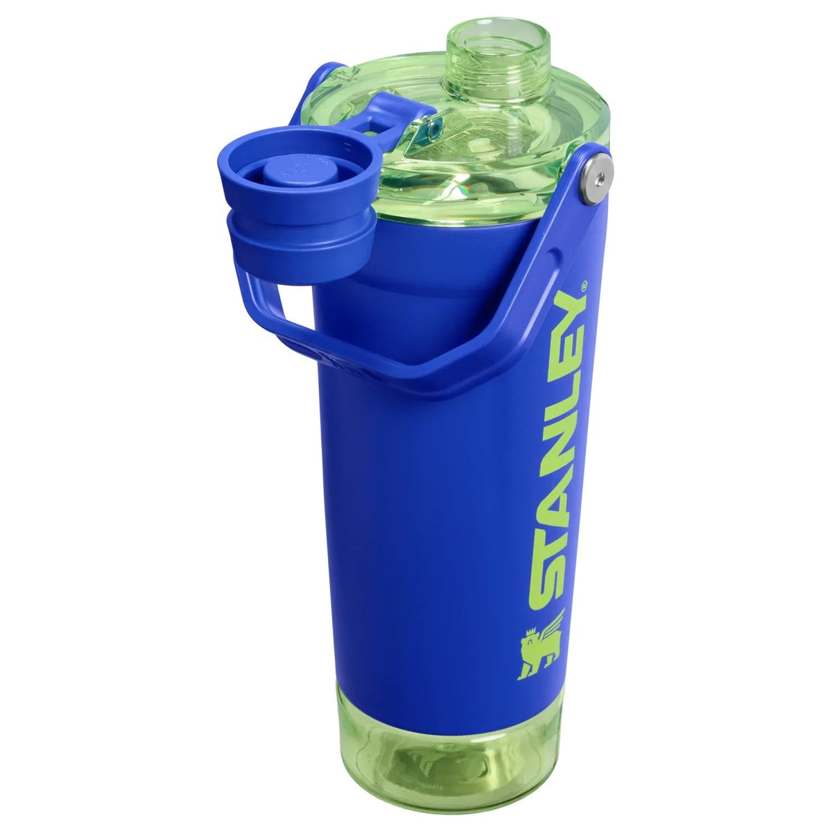 Stanley Vitalize Shaker Botella Mezcladora de Proteína Acero Inoxidable 591ml Cobalt Chartreuse
