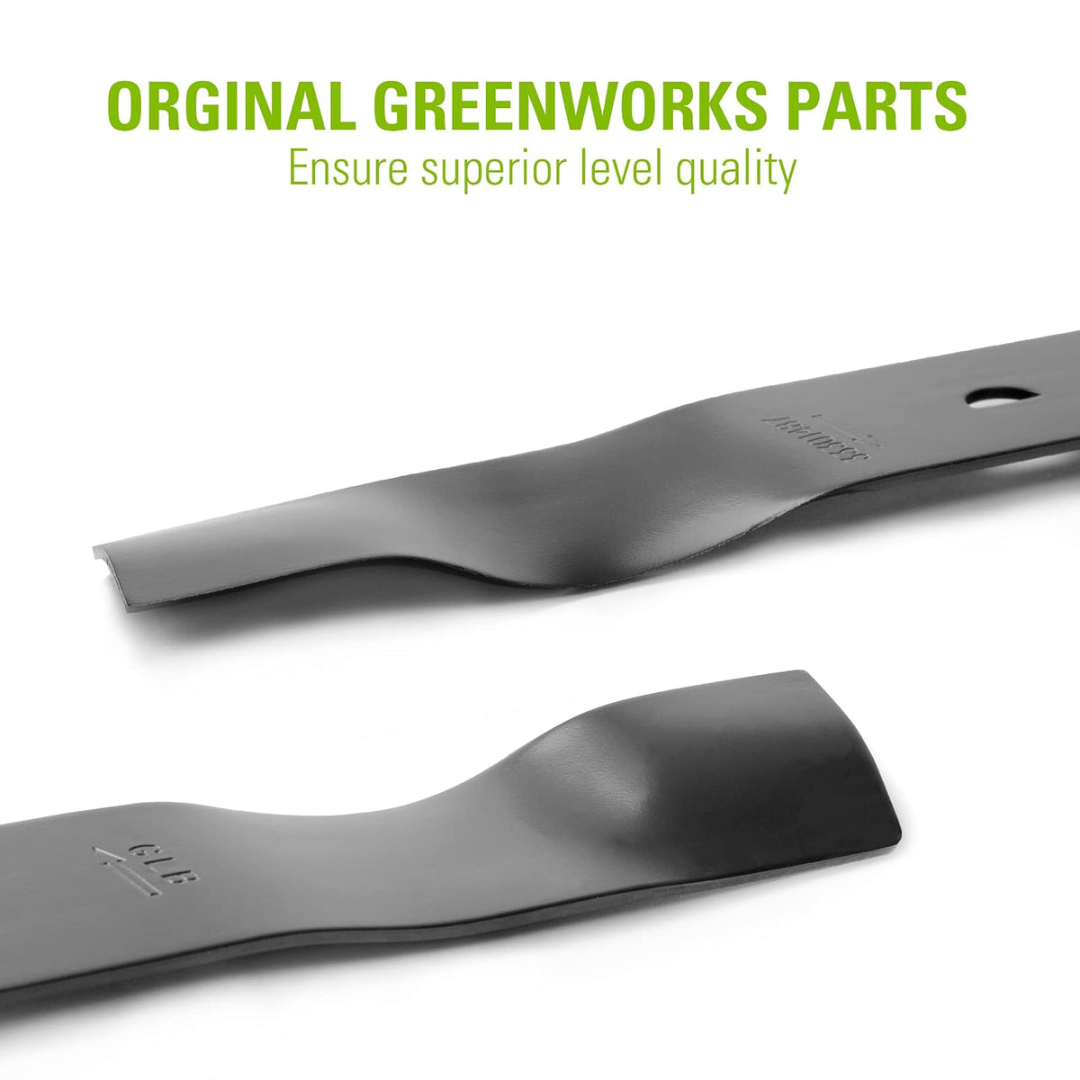 Greenworks - Cuchilla de repuesto para cortacésped (cortacéspedes de 19 pulgadas: 2501302, 2500502), color negro
