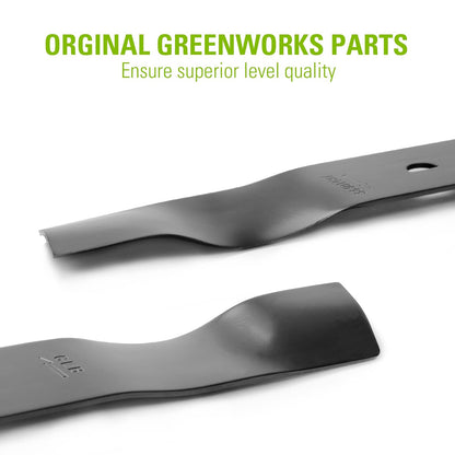 Greenworks - Cuchilla de repuesto para cortacésped (cortacéspedes de 19 pulgadas: 2501302, 2500502), color negro