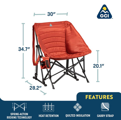 GCI Outdoor Freestyle Puff Rocker Silla Mecedora portátil para Acampar al Aire última intervensión, Amatista