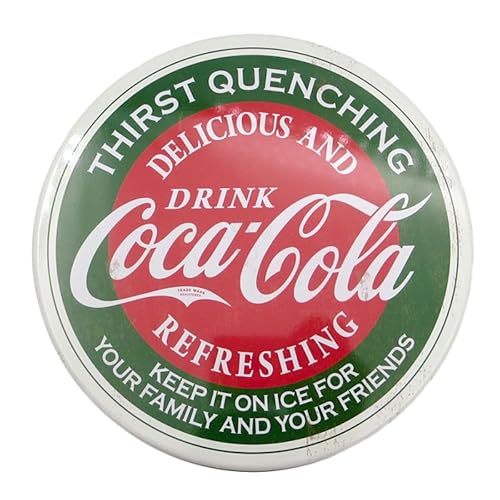 Distress Printed - Coca Cola - Lata de colección redonda