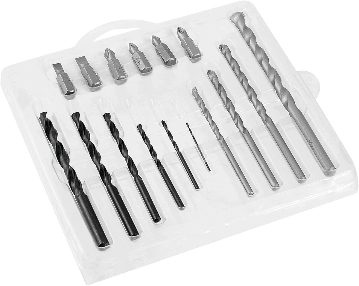 BLACK+DECKER Juego de Brocas y Puntas, 16 Piezas, BD0130CS