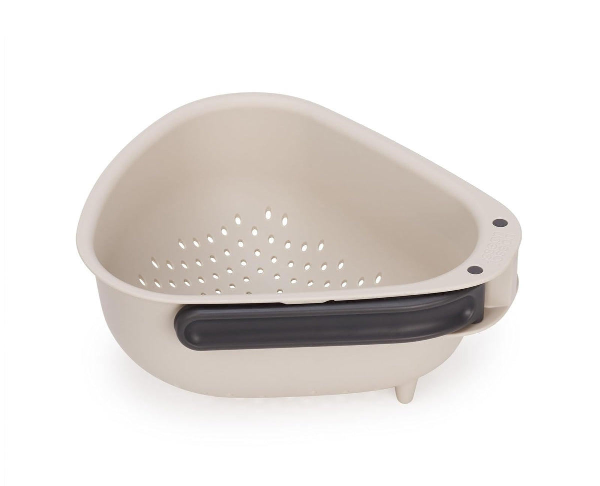 Joseph Joseph - Colador compacto con asas plegables, diseño que ahorra espacio, esquinas fáciles de verter, para drenar verduras, pasta, frutas