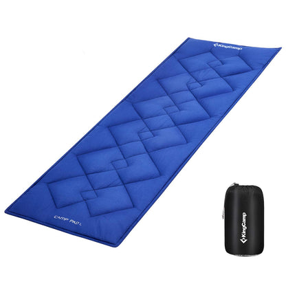 KingCamp - Cojín de Dormir para Camping, cómoda y Ligera, más Gruesa, Suave, cálida, Antideslizante, para Camping, Senderismo, 75 x 25 Pulgadas, Color Azul Marino