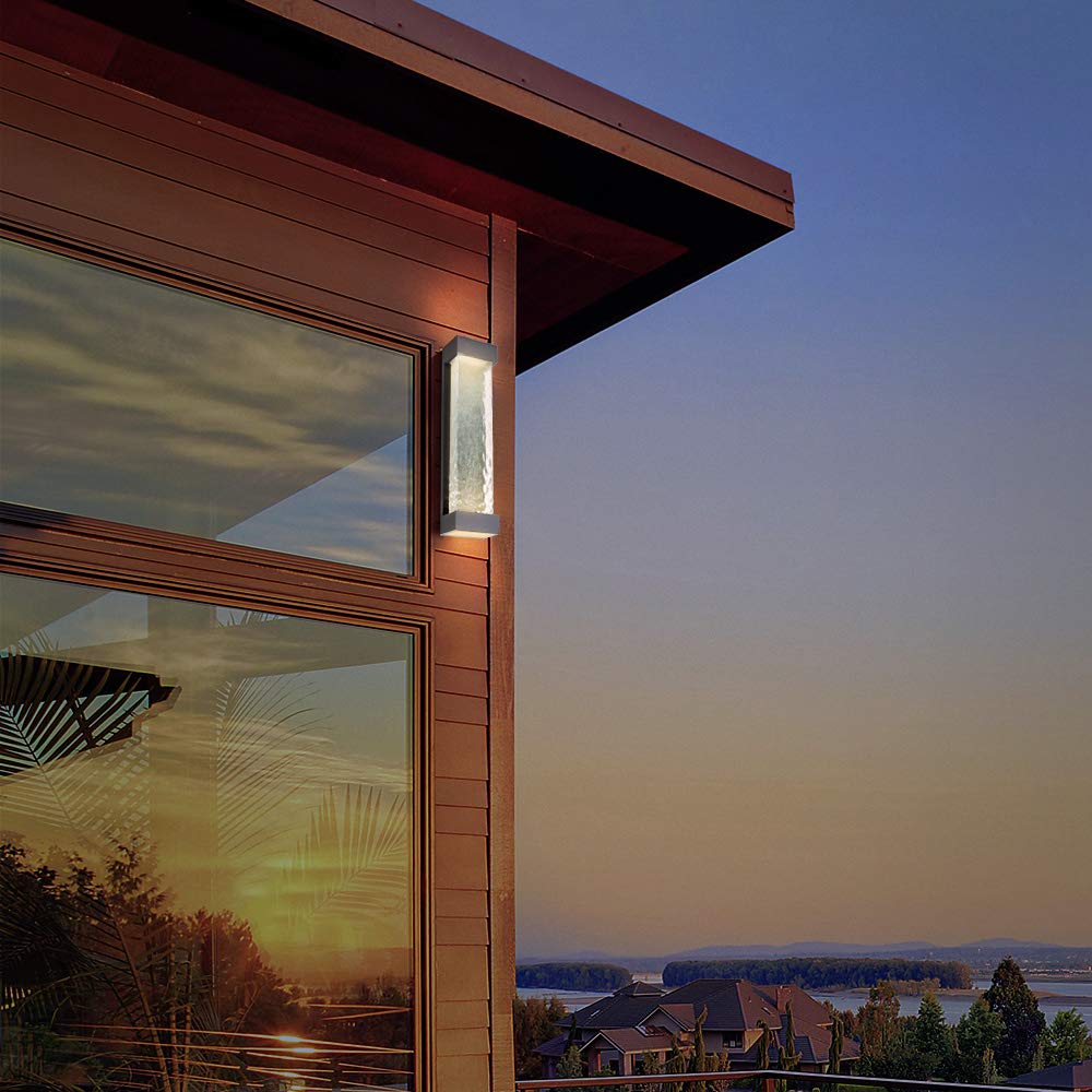 Tecnolite - Lámpara de Pared Arbotante LED Exterior, 24 W, Luz Suave Cálida, IP44, LED integrado