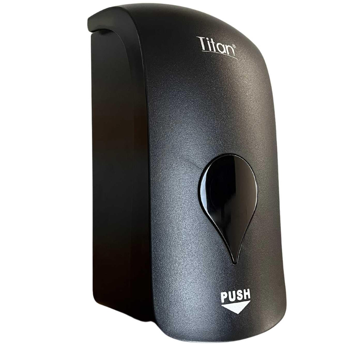 Titán Gustamar Jabonera Empotrable a la Pared para Baños Públicos/Dispensador de Jabón Líquido para Manos o Gel Antibacterial G-1688F1, Color Negro