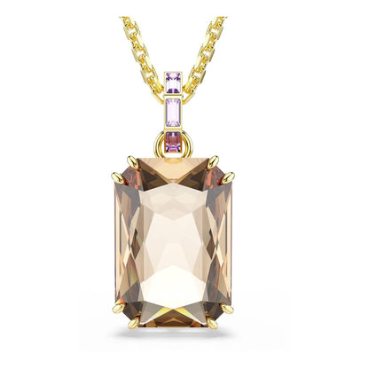 Swarovski Colección Millenia Colgante de corte octágono - Oro chapado en caramelo