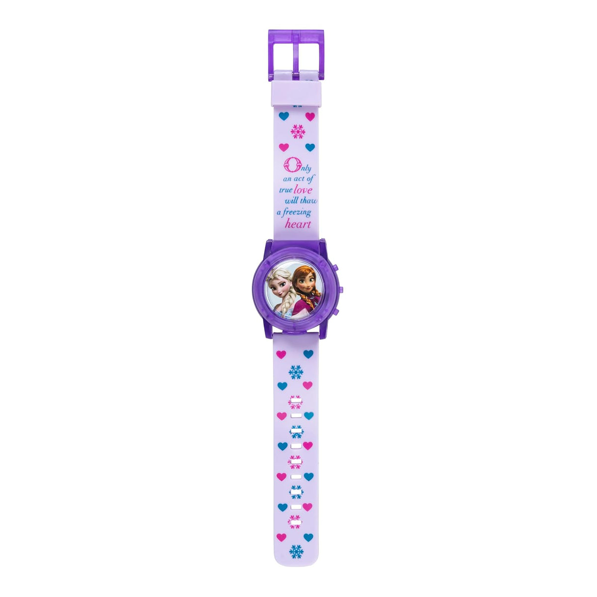Accutime Disney Frozen - Reloj de pulsera de cuarzo digital LCD con correa, regalo económico y regalo de fiesta para niños, niñas, adultos de todas las edades