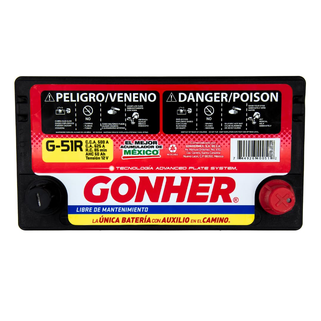 ACUMULADOR G-51R-500 FT GONHER