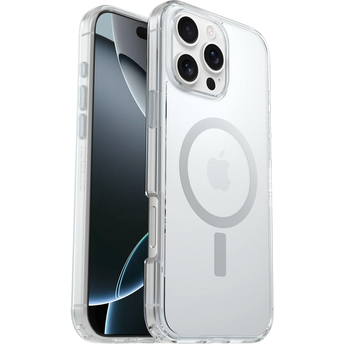 OtterBox - Funda Transparente para iPhone 16 Pro MAX Symmetry Series, Transparente (se envía en Bolsa de plástico, Ideal para Clientes de Negocios)