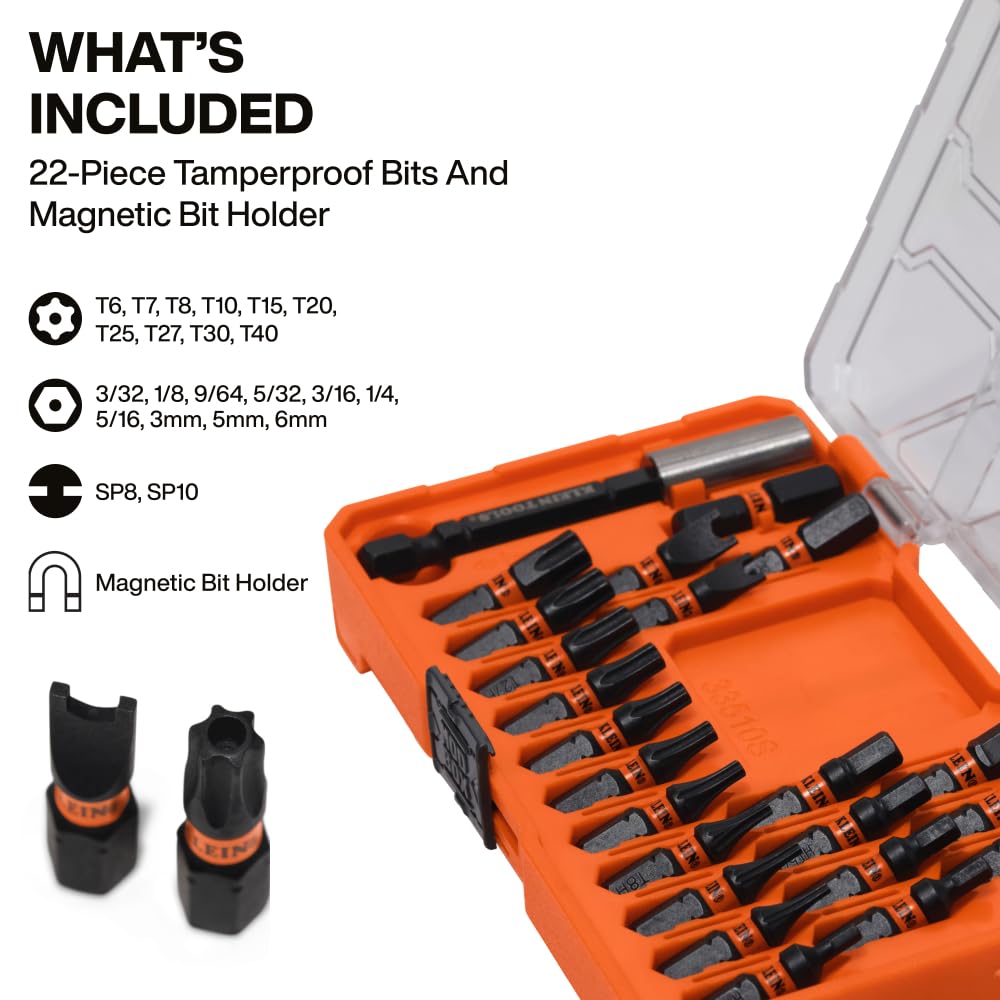 Klein Tools 33510S Juego de Brocas de Seguridad de Impacto ProFlex