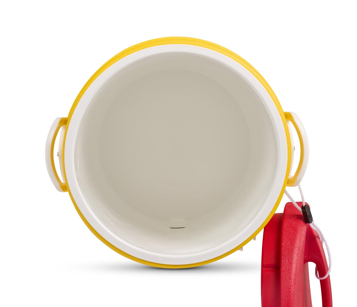 Igloo Enfriador Industrial de Bebidas de 10 galones, Amarillo/Rojo/Blanco