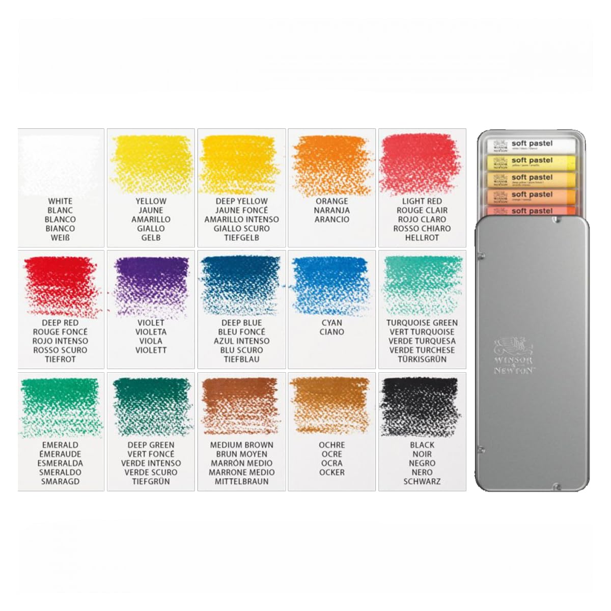 Winsor & Newton Professional - Juego de 15 pasteles suaves