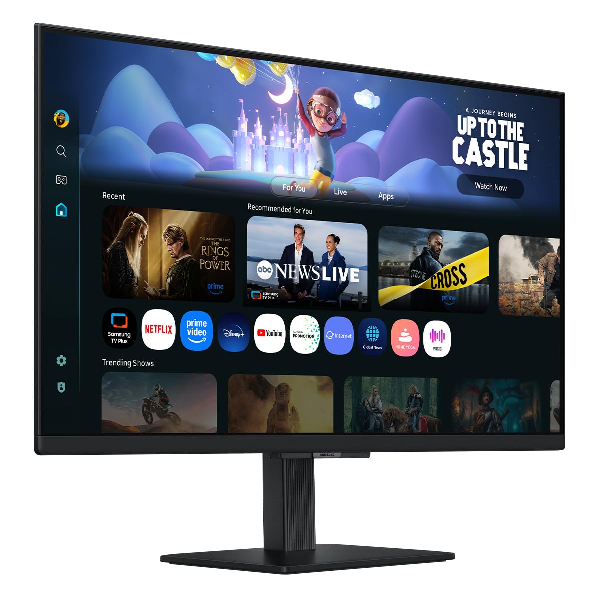 Samsung Smart Monitor LS27FM500ELXZX 27" FHD 60Hz, Panel VA, TV Plus, Resolución FHD, Tiempo de Respuesta 4ms (GTG), Brillo 200 CD/m