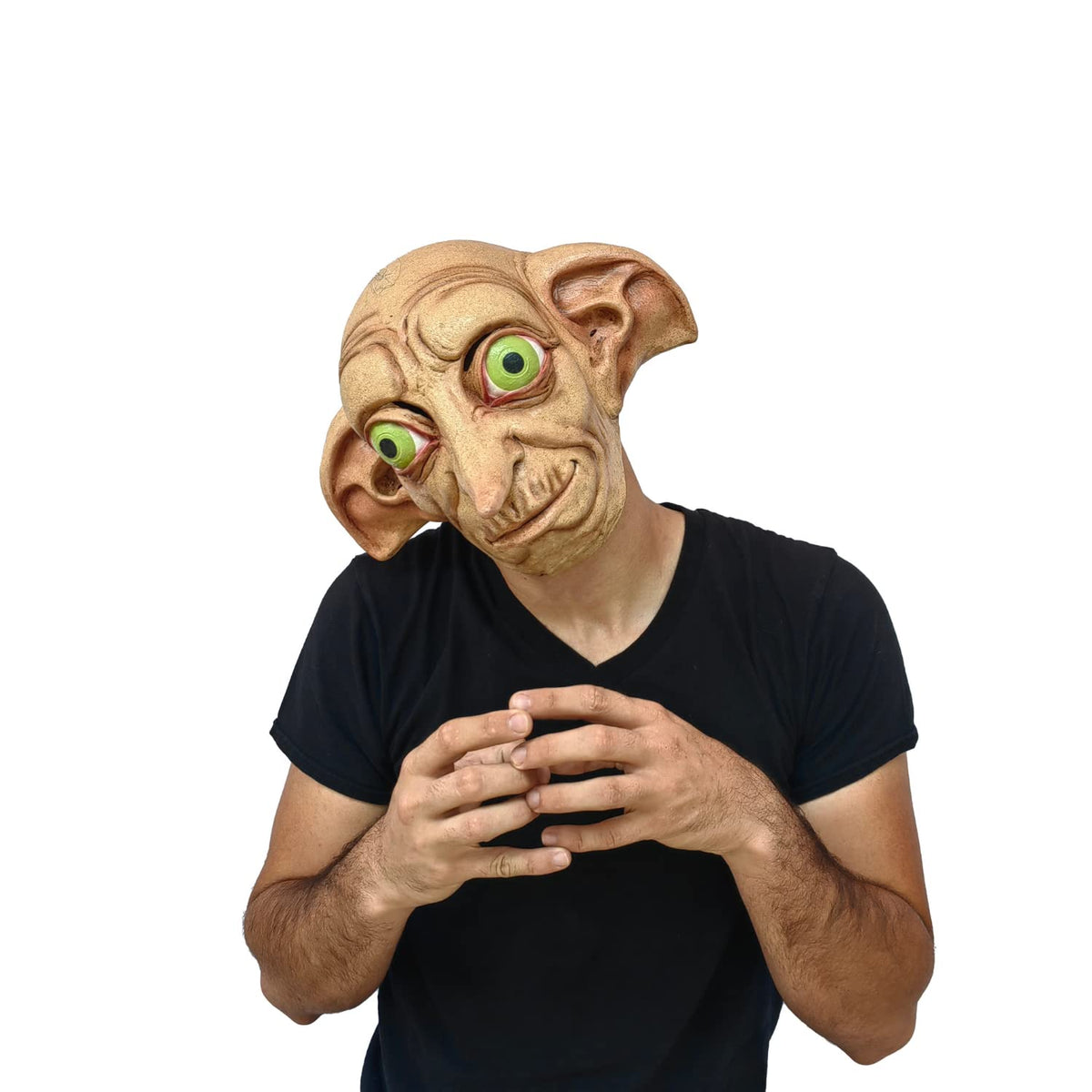 REV Dobby, Máscara Original de Elfo Doméstico de Harry Potter, Máscaras de Criaturas Mágicas de Películas Famosas Ideal para Halloween, Fiestas de Disfraces y Colección
