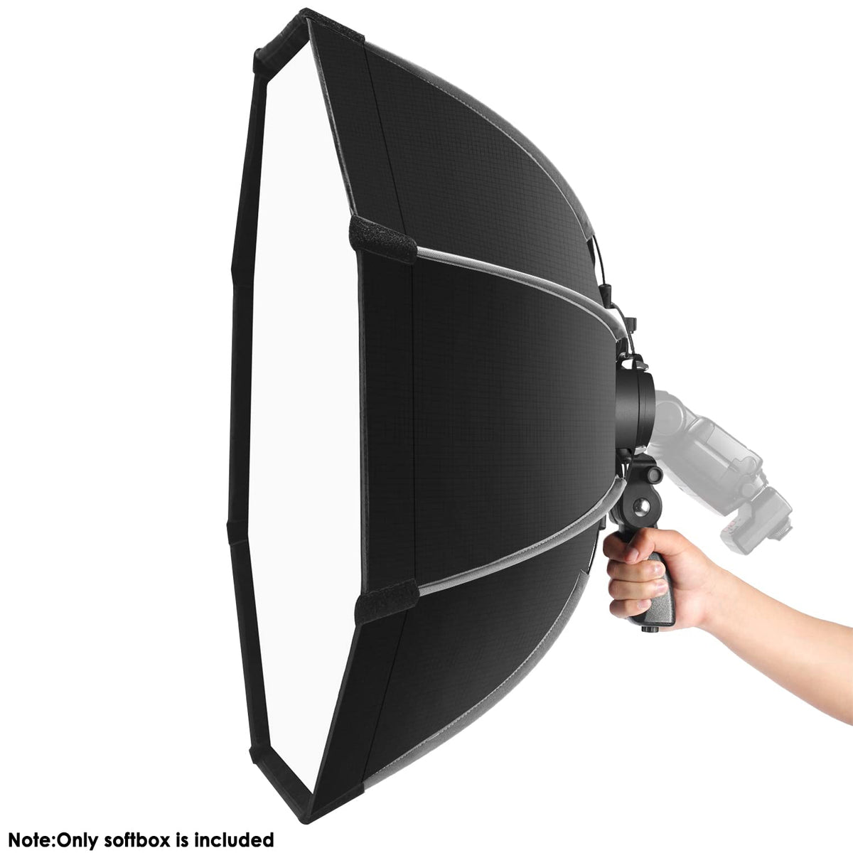 NEEWER Softbox Octogonal de 26''/65 cm de Liberación Rápida,con Soporte Tipo S,Bolsa de Transporte Compatible TT560 NW880 NW600 NW620 NW700 NW-670 750II y Q3 AD200Pro Flash Strobes-SF-RP26