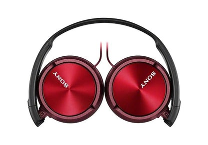 Sony MDR-ZX310/R Audífonos de Diadema Plegables con micrófono, color Rojo