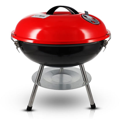 Gas One - Parrilla portátil de 14 pulgadas con tapa de bloqueo de 3 puntos para preservación del calor - Sistema de ventilación doble - Parrilla de carbón pequeña para patio trasero, camping, barco