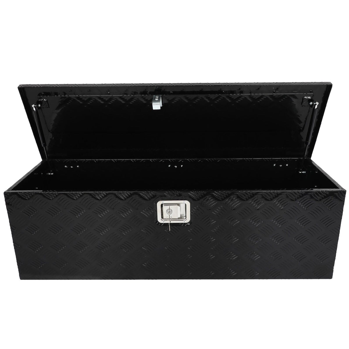 SCITOO - Caja de herramientas de aleación de aluminio resistente de 49 pulgadas, caja de herramientas de aluminio para remolque, caja de aluminio para camioneta, cama, caravana, remolque, rectángulo