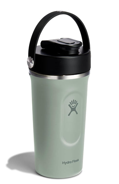 Hydro Flask - Botella de acero inoxidable aislada para gimnasio preentrenamiento y proteínas, 24 onzas, color verde agave