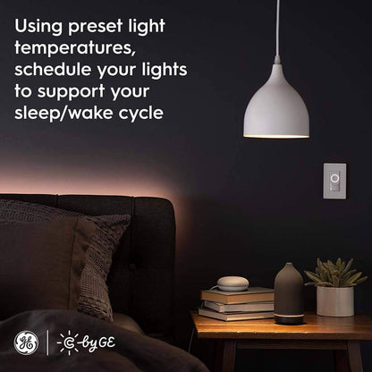 C by GE Soft White Direct Connect Light Bulbs (2 A19 Smart LED Bulbs), 60W Replacement, 2-Pack, Bluetooth Light Bulb, Wi-Fi Light Bulb, Smart Light Bulb Works With Alexa and Google Home without a Hub