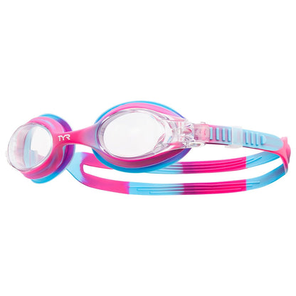 TYR Swimple Goggles de Natación Infantiles Tie Dye - Tie Dye Swimple - Pink - Blue