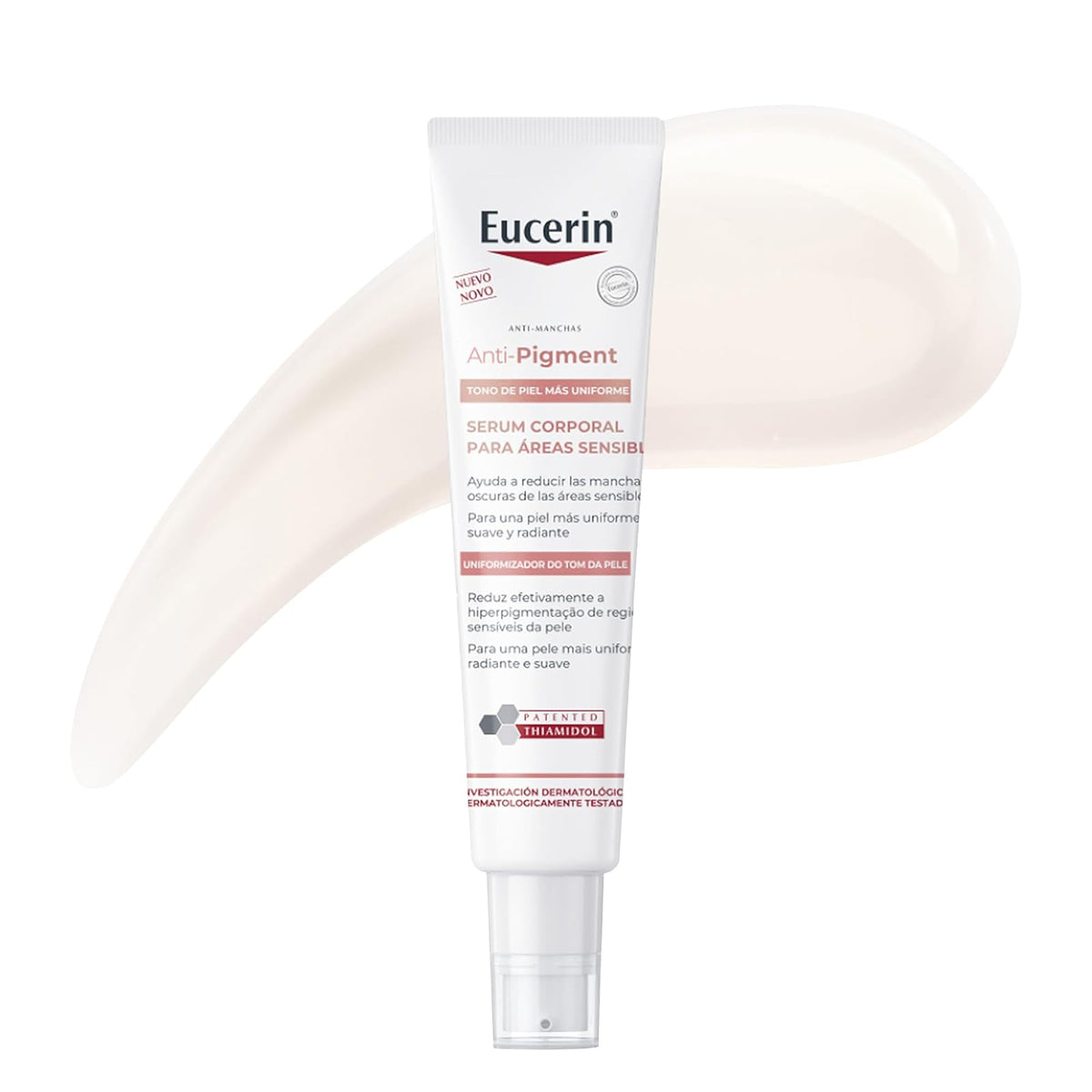 Eucerin Anti-Pigment Serum Corporal 75ml | Áreas sensibles, reduce manchas oscuras, unifica el tono, con Thiamidol, Ácido Hialurónico, Licochalcona A