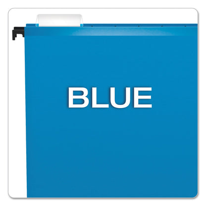 Pendaflex Surehook Carpetas de archivo para colgar, reforzadas, Azul, Carta