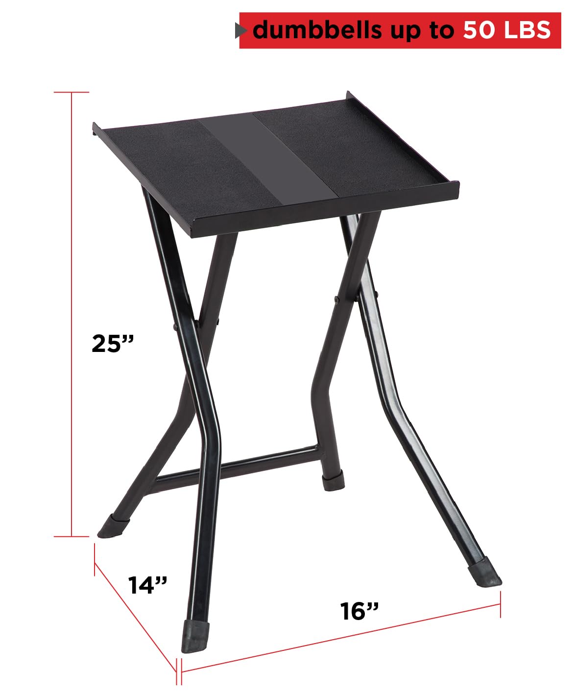 PowerBlock Soporte Compacto Pequeño Estante Para Mancuernas | Paquete de 1, se pliega para almacenamiento, uso con mancuernas expandibles PowerBlock