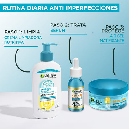 Garnier Crema Limpiadora Facial Express Aclara Salicílico Ceramidas 250ml