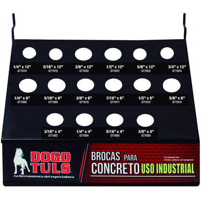 Dogotuls EX1006 Exhibidor Vacío para Broca para Concreto