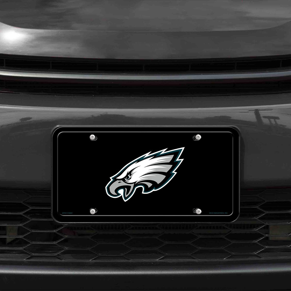 'Rico Industries NFL Football Philadelphia Eagles Metal Auto Tag 6'' x 12'' - Great for Truck/Car/SUV'
