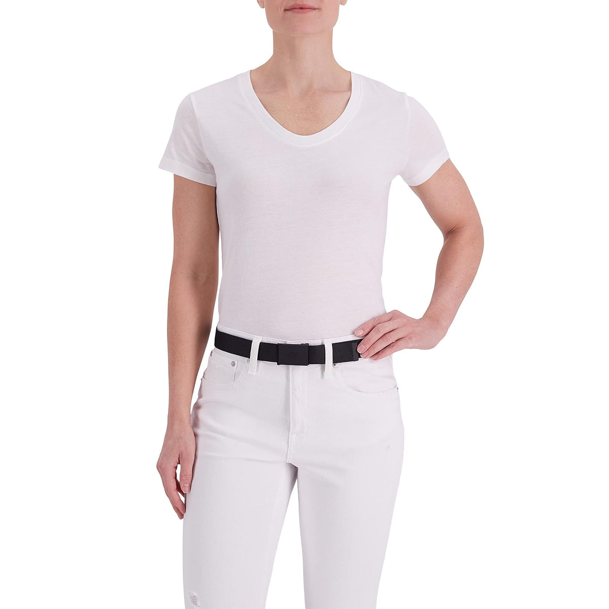 Dickies Cinturón de tela con hebilla de placa tonal Cinturón Unisex adulto