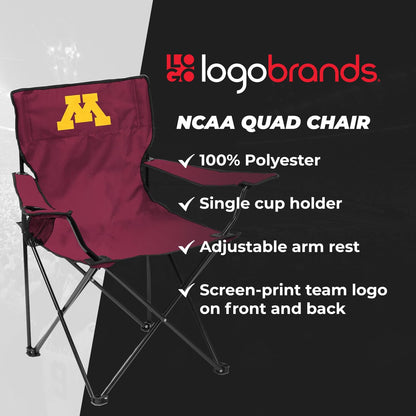 logobrands NCAA Tennessee Volunteers Silla cuádruple, Unisex para Adultos con un Soporte para Tazas, Color del Equipo, Talla única