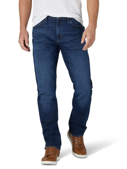 Wrangler Jeans Elásticos de Ajuste Atlético para Hombre, Mezclilla Resistente - Baker - 36W x 34L