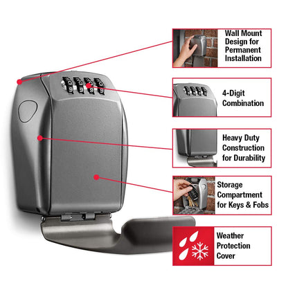 Master Lock 5415D Caja de Llave de Alta Resistencia Soporte Pared