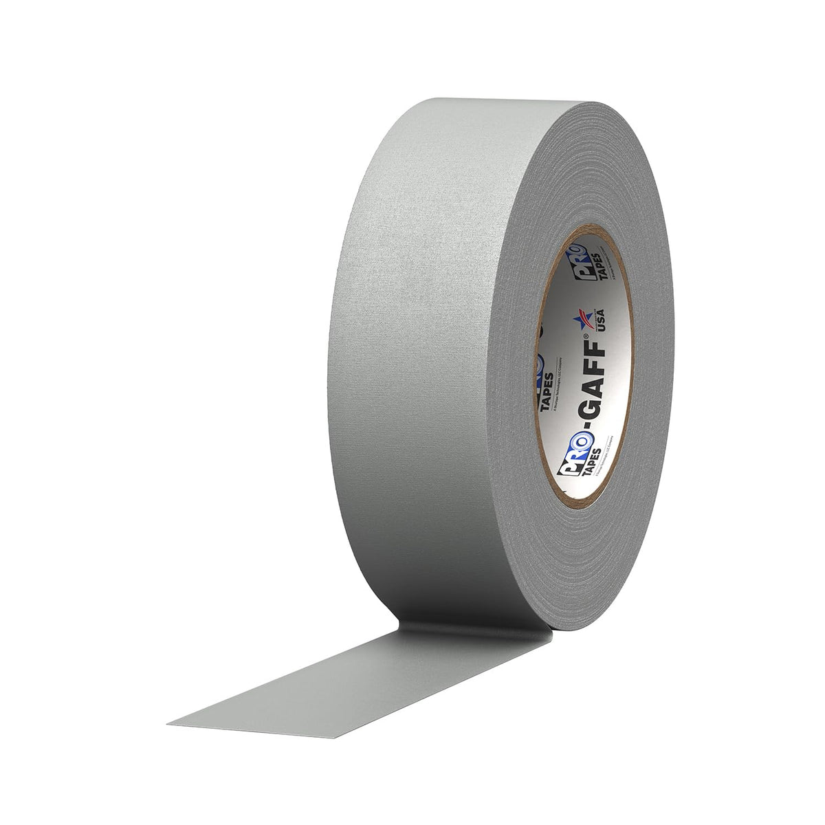 Pro Tapes Cinta Gaffer Mate con Adhesivo de Goma - 2" (Pack of 1) - Gris