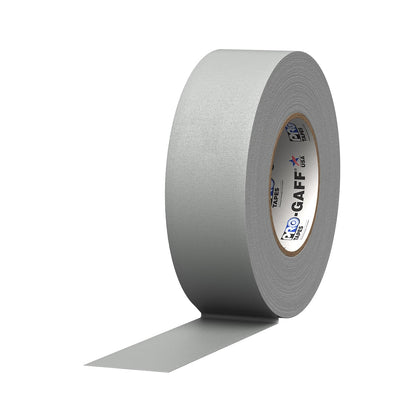 Pro Tapes Cinta Gaffer Mate con Adhesivo de Goma - 2" (Pack of 1) - Gris