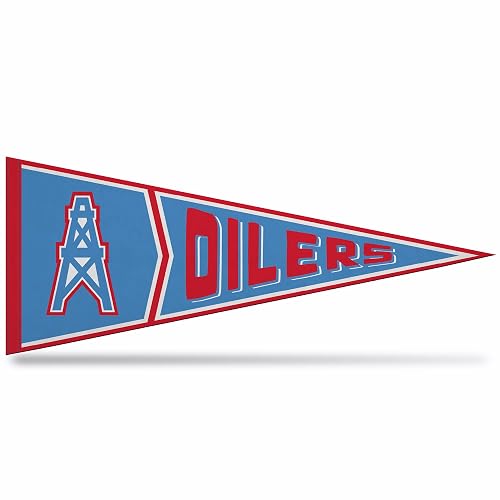 Rico Industries NFL Tennessee Titans - Banderín de Fieltro Suave Retro de 12 x 30 Pulgadas, fácil de Colgar, decoración del hogar (Sala de Juegos, Cueva de Hombre, habitación de Cama)