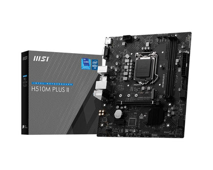MSI Tarjeta Madre H510M Plus II, Micro-ATX, LGA 1200, Intel H510, 64GB DDR4, HDMI