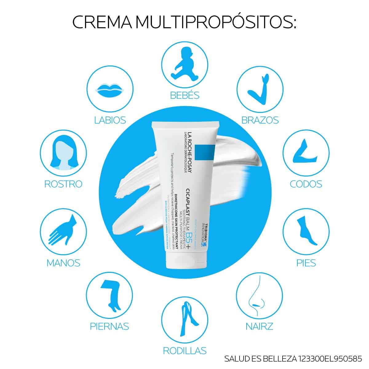 La Roche-Posay Cicaplast Baume B5+ Bálsamo Calmante Multi-Reparador 40ml | Calma y Repara la Barrera Cutánea, Para Piel Irritada, Reseca o Fragilizada, con Tribioma y Vitamina B5