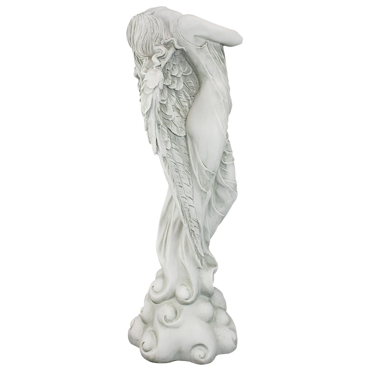 Design Toscano Escultura de ángel ascendente, Tradicional, Gris, Mediano, 1