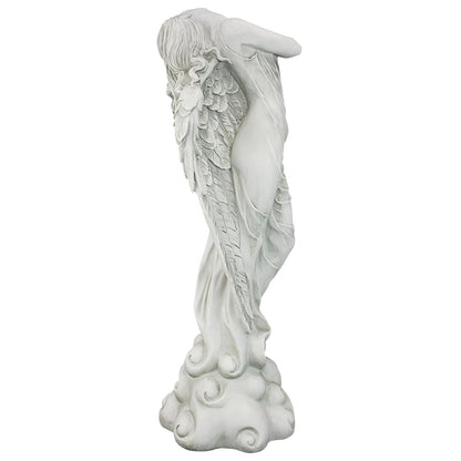 Design Toscano Escultura de ángel ascendente, Tradicional, Gris, Mediano, 1
