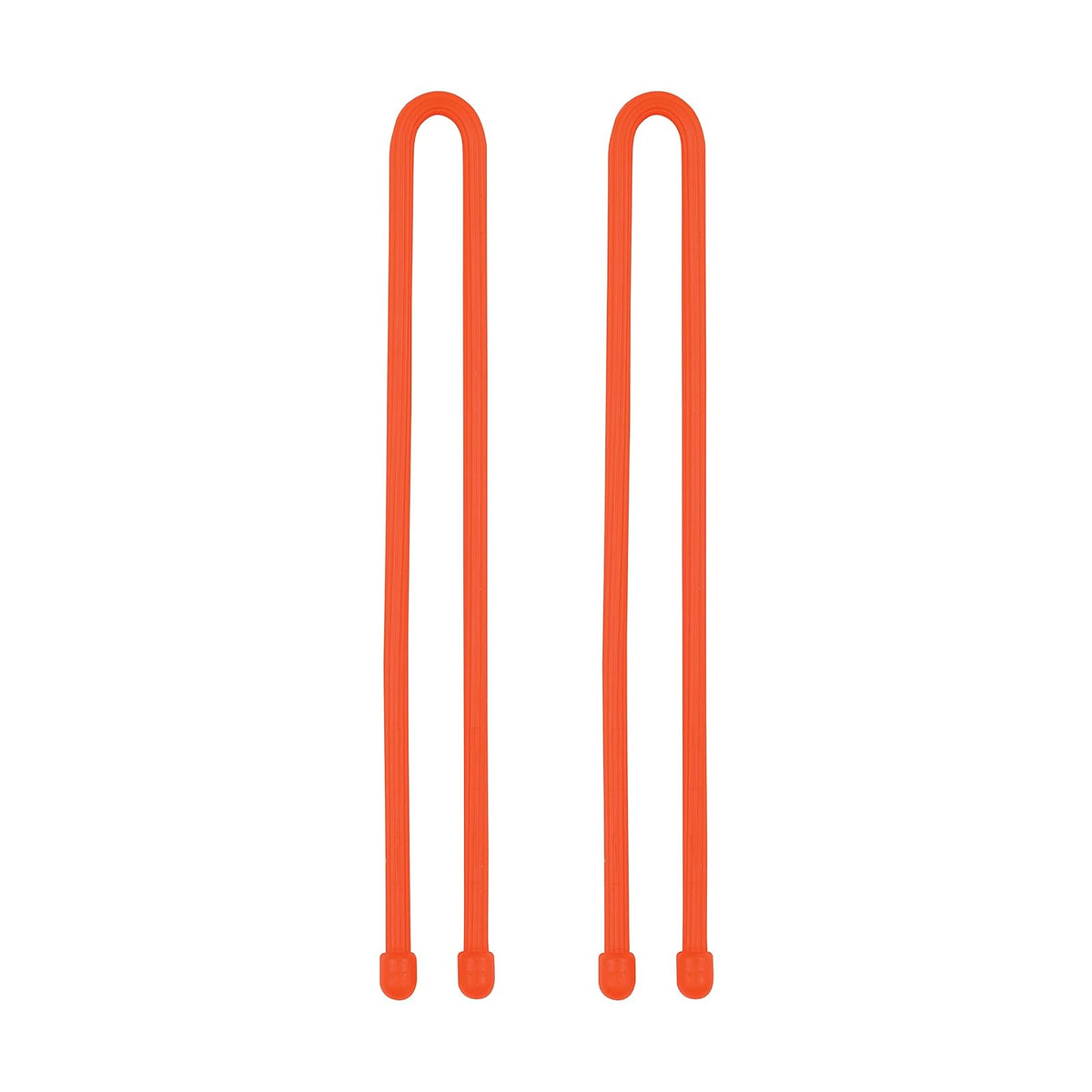 Nite Ize, Inc. GT12-31-2R3 Nite Ize Equipo original, goma reutilizable, 12 pulgadas, paquete de 2, color naranja brillante, corbata trenzada fabricada en los Estados Unidos, 2 unidades (paquete de 1)