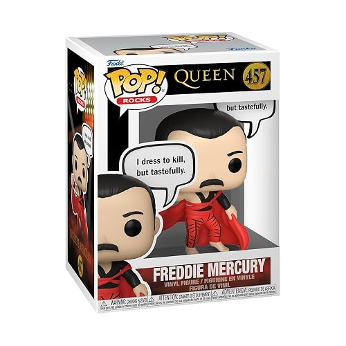 Funko Pop! Sayings: Queen - Freddie Mercury | Mercancía Oficial de Música - Figura de Vinilo Coleccionable para Decoración - Regalo de Cumpleaños para Fans