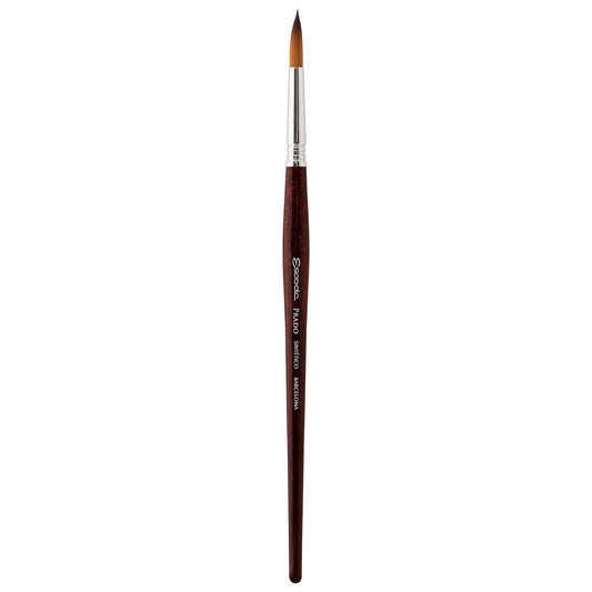 Speedball Art Products Escoda Prado Series - Pincel de pintura redondo de acuarela y acrílico de mango corto, tamaño 8, Sable sintético