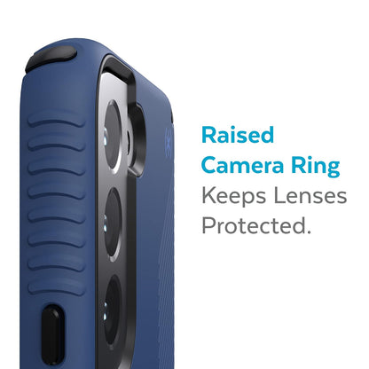 Speck Products Presidio2 Grip - Funda para Samsung Galaxy S22+, Color Azul costero/Negro/Azul tormenta