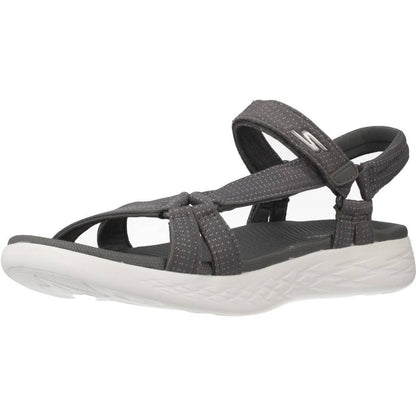Skechers On-The-Go 600 Brilliancy Sandalias para Mujer - 24.0 cm - Gris - forro polar