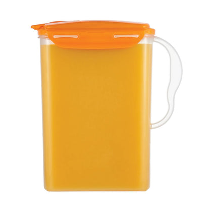 LocknLock Jarra de Agua para Puerta de Refrigerador con Tapa de Rosca - 2839 ml - Naranja