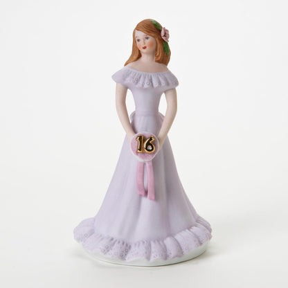 Enesco E9540 Growing up Girls from Brunette Age 16 Figurine 6.5 IN